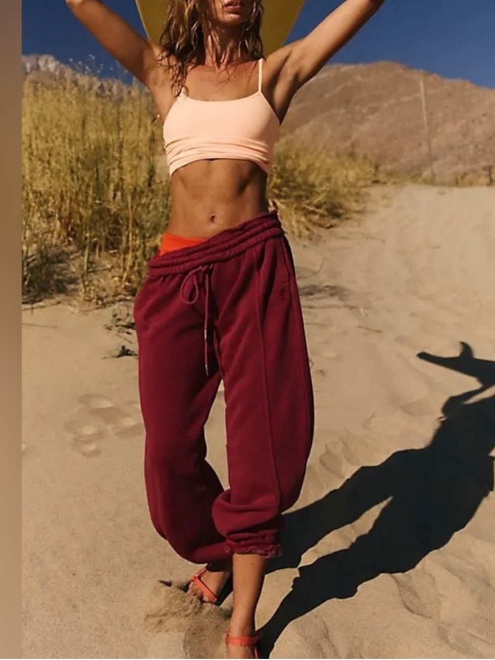 Free people fp Movement Sprint To Finish Pants-SMALL Sour Cherry